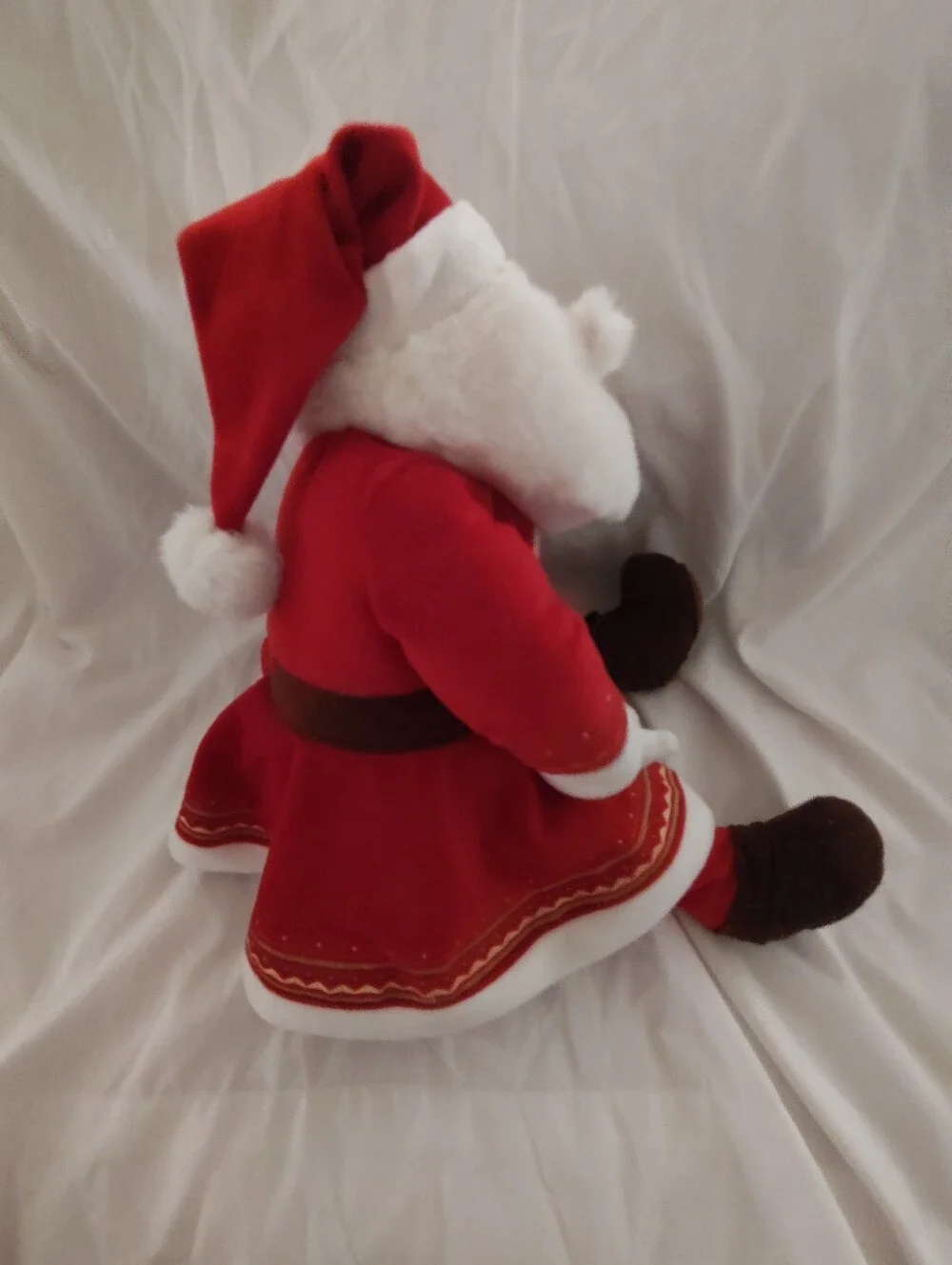 Vintage Hallmark Polar Express Talking Santa Plush Christmas Decor Tested Works